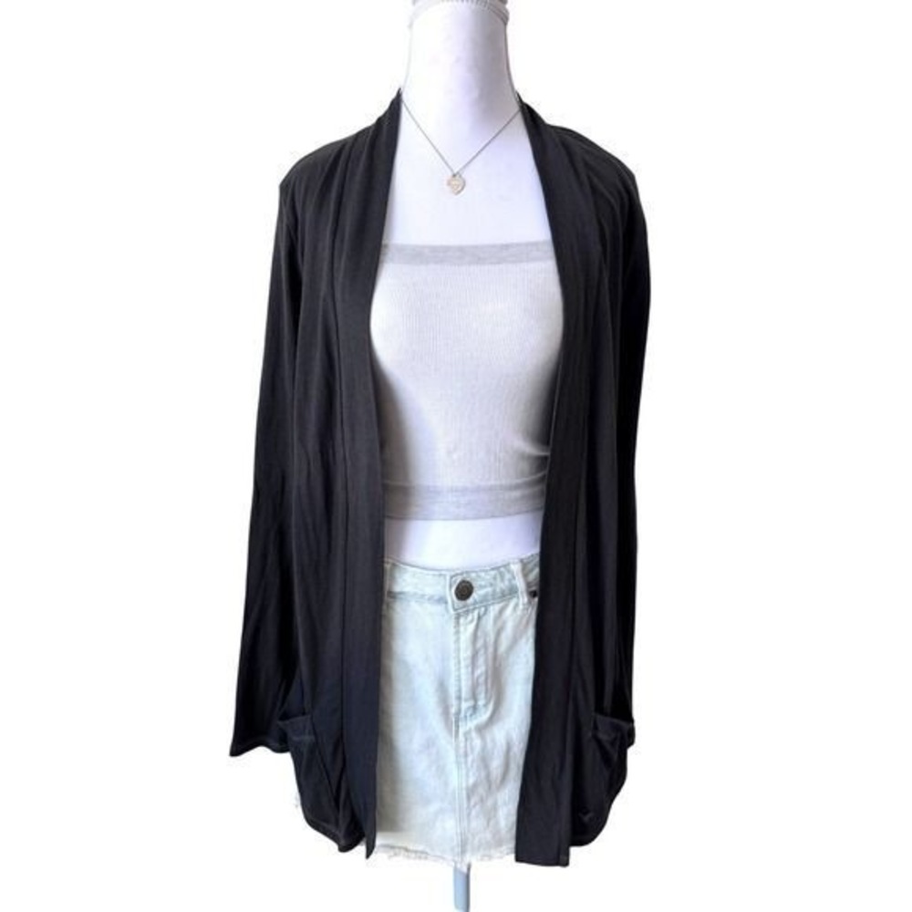 American Eagle Open Front Cardigan Y2K Brown Draped Bella Swan Boho Small